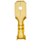 Baomain Male Spade Quick Splice Crimp Terminals 6.3mm Crimp Connector Non Insulated Pack of 100