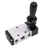 Baomain Pneumatic Solenoid Valve Manual Control Push-Pull 4H210-08 PT 1/4" 5 Way 2 Postion Air Hand Lever Operated Valve