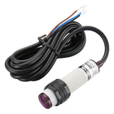 Baomain M18 Photoelectric Sensor Diffuse Reflection Sensor Switch E3F-DS10C4 NPN NO 200mA Sensing Distance 10cm 3 Wires