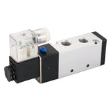 Baomain Pneumatic Solenoid Air Valve 4V310-08 12V/24V/110V/220V 5 Way 2 Position PT 1/4 Internally Piloted Acting Type Single Electrical Control