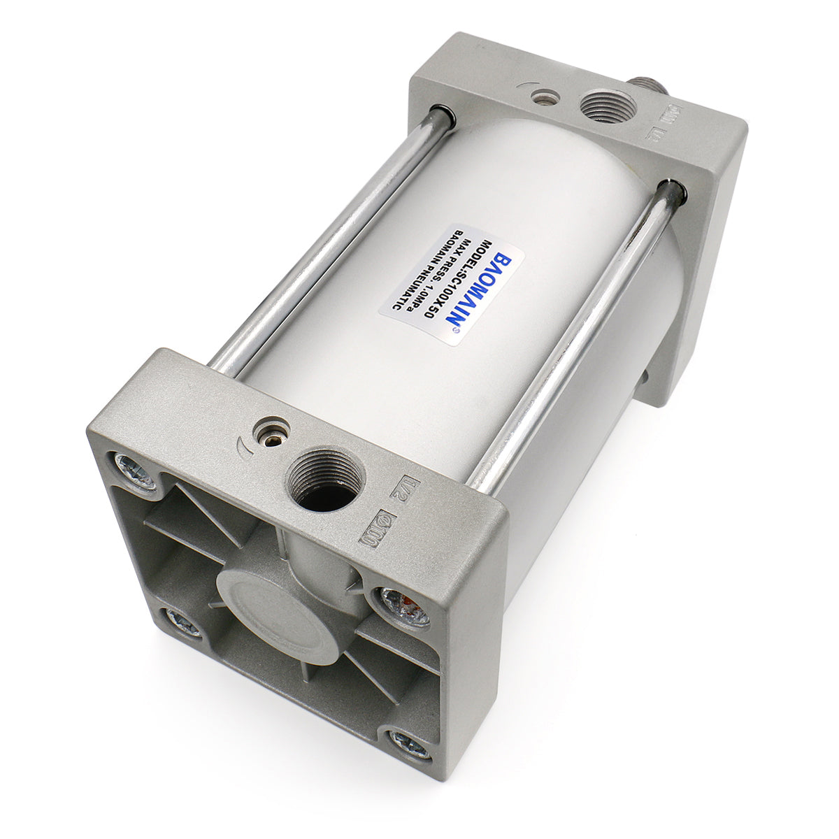 Pneumatic Air Cylinder SC 100 Bore: 4" Series  Port Size: PT1/2 Screwed Piston Rod Dual Action - BAOMAIN