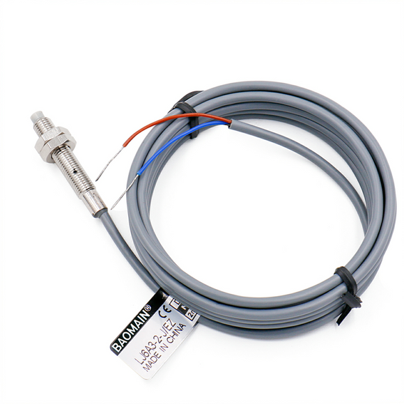 Baomain M6 Non-Embedded Inductive Sensor Switch LJ6A3-2-J/EZ NO AC 90-250V, 2mm Detecting Distance 2 wire