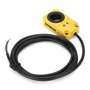 Baomain Ring Proximity Switch Ring Sensor BM-M68-8DN2 NPN, NC(Normally Closed) 8mm Diameter Sensor Screw Machine Feeding Detection and Counting