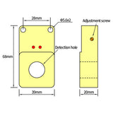 Baomain Ring Proximity Switch Ring Sensor BM-M68-6DN2 NPN, NC(Normally Closed) 6mm Diameter Sensor Screw Machine Feeding Detection and Counting