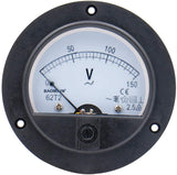 Baomain Round Analog Voltmeter 62T2 AC 0-10V/20V/30V/50V/100V/150V/200V/300V/450V/500V Voltage Meter Class 2.5 CE Listed