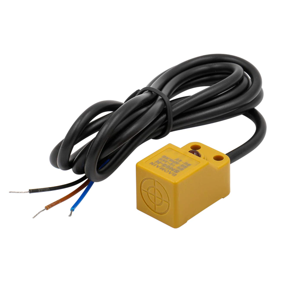 Baomain Square Inductive Proximity Sensor Switch Non-Shield Type SN05-N2 Detector Distance 5mm 10-30VDC 200mA NPN Normally Closed(NC) 3 Wire