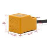 Baomain Square Inductive Proximity Sensor Switch Non-Shield Type SN05-D1 Detector Distance 5mm 10-30VDC 200mA Normally Open(NO) 2 Wire