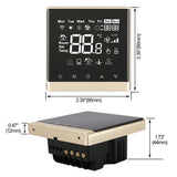 Baomain LCD Digital Programmable Thermostat AC110-120V DK-506 3 Amp Work for Under-Floor Temperature Controller Golden