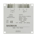 Baomain Digital LCD Programmable Timer CN101A 12V/24V/110V/220V 16A SPST Support 17-times Daily Weekly Program Time Relay Switch